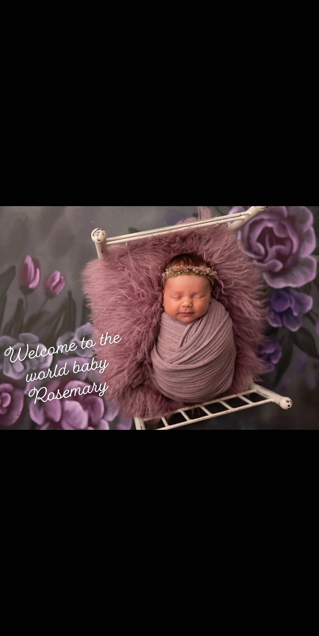 Rosemary is registered to the contest to win money with this photo: baby, child, circle, darkness, flash_photography, font, graphic_design, graphics, happy, magenta, pattern, person, petal, photo_caption, picture_frame, purple, rectangle, room, toddler, violet