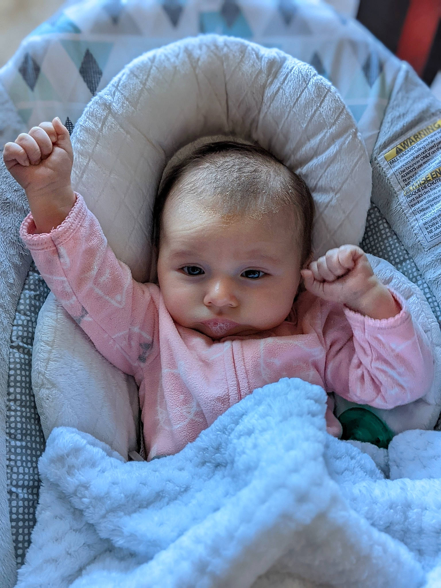 Raelynn is registered to the contest to win money with this photo: baby, baby_products, baby_sleeping, baby_toddler_clothing, cheek, chin, comfort, eye, eyebrow, face, head, iris, linens, mouth, nose, person, product, skin, sleeve, textile