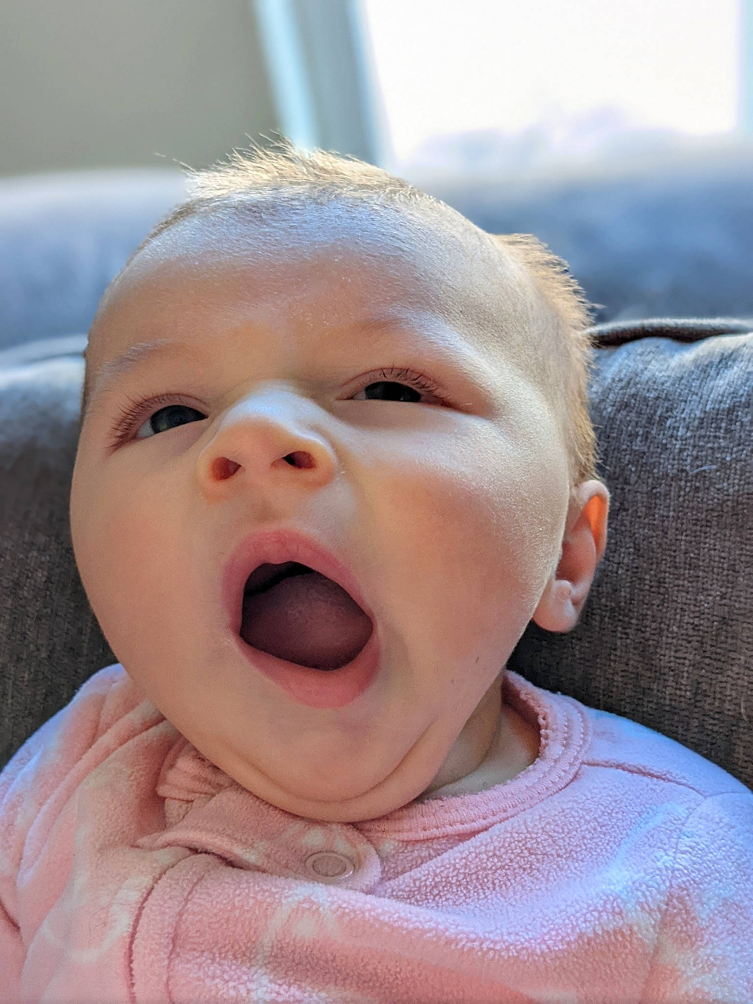 Raelynn is registered to the contest to win money with this photo: baby, baby_laughing, baby_making_funny_faces, baby_toddler_clothing, cheek, comfort, eye, eyebrow, eyelash, gesture, happy, iris, lip, nose, person, shout, smile, toddler, tongue, tooth