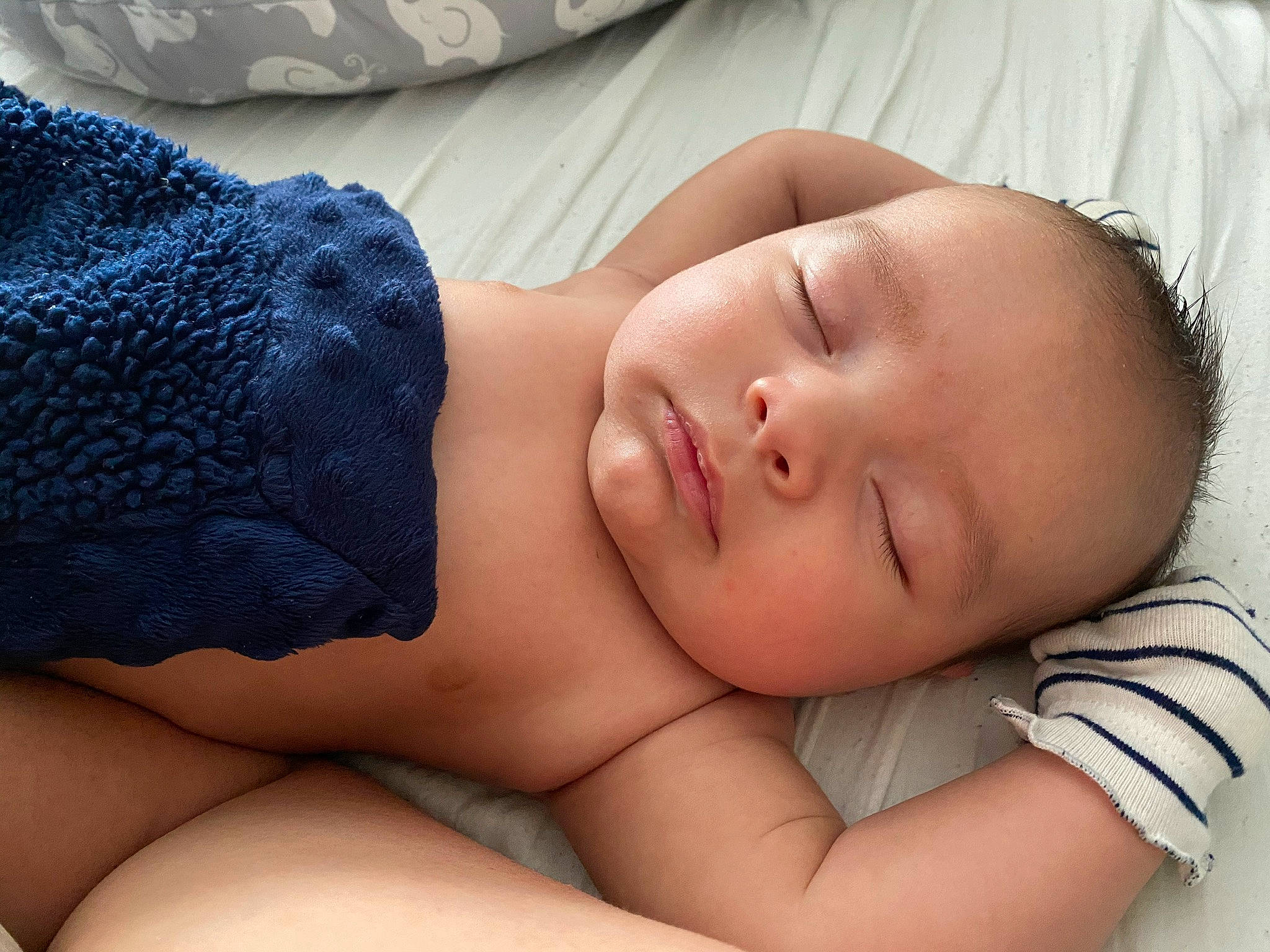Lennon joined the competition — help win amazing prizes! arm, baby, baby_sleeping, baby_toddler_clothing, cheek, child, comfort, eye, eyebrow, eyelash, finger, hand, happy, headgear, iris, mouth, neck, nose, person, skin