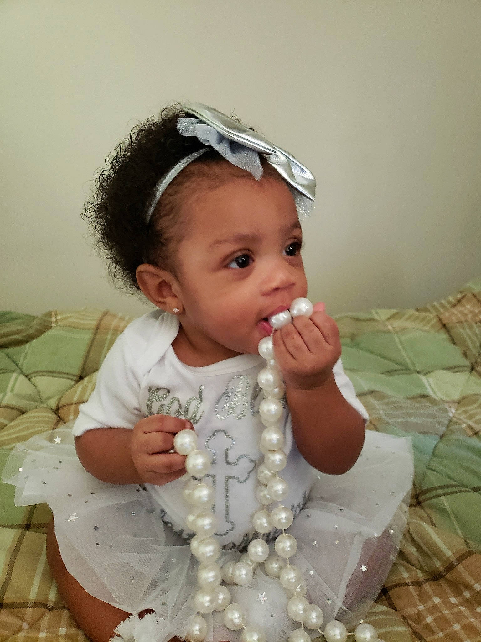 Celeste joined the competition — help win amazing prizes! baby, child, fashion_accessory, hair_accessory, headband, person, toddler