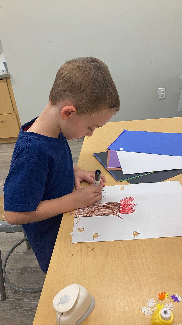 Gatlin joined the competition — help win amazing prizes! art, artist, chair, child, child_art, desk, flooring, homework, illustration, paint, person, play, sharing, t_shirt, table, toddler, visual_arts, wood, writing, writing_implement