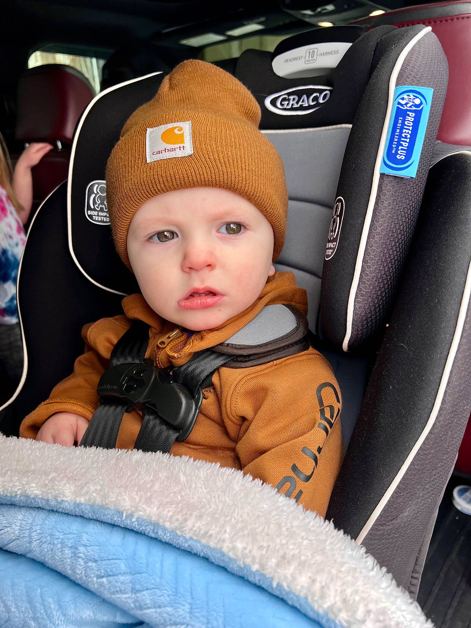 Brooks joined the competition — help win amazing prizes! air_travel, airline, auto_part, automotive_design, baseball_cap, cap, car_seat, car_seat_cover, child, comfort, electric_blue, fun, head_restraint, headwear, hoodie, motor_vehicle, person, personal_protective_equipment, product, sports_gear
