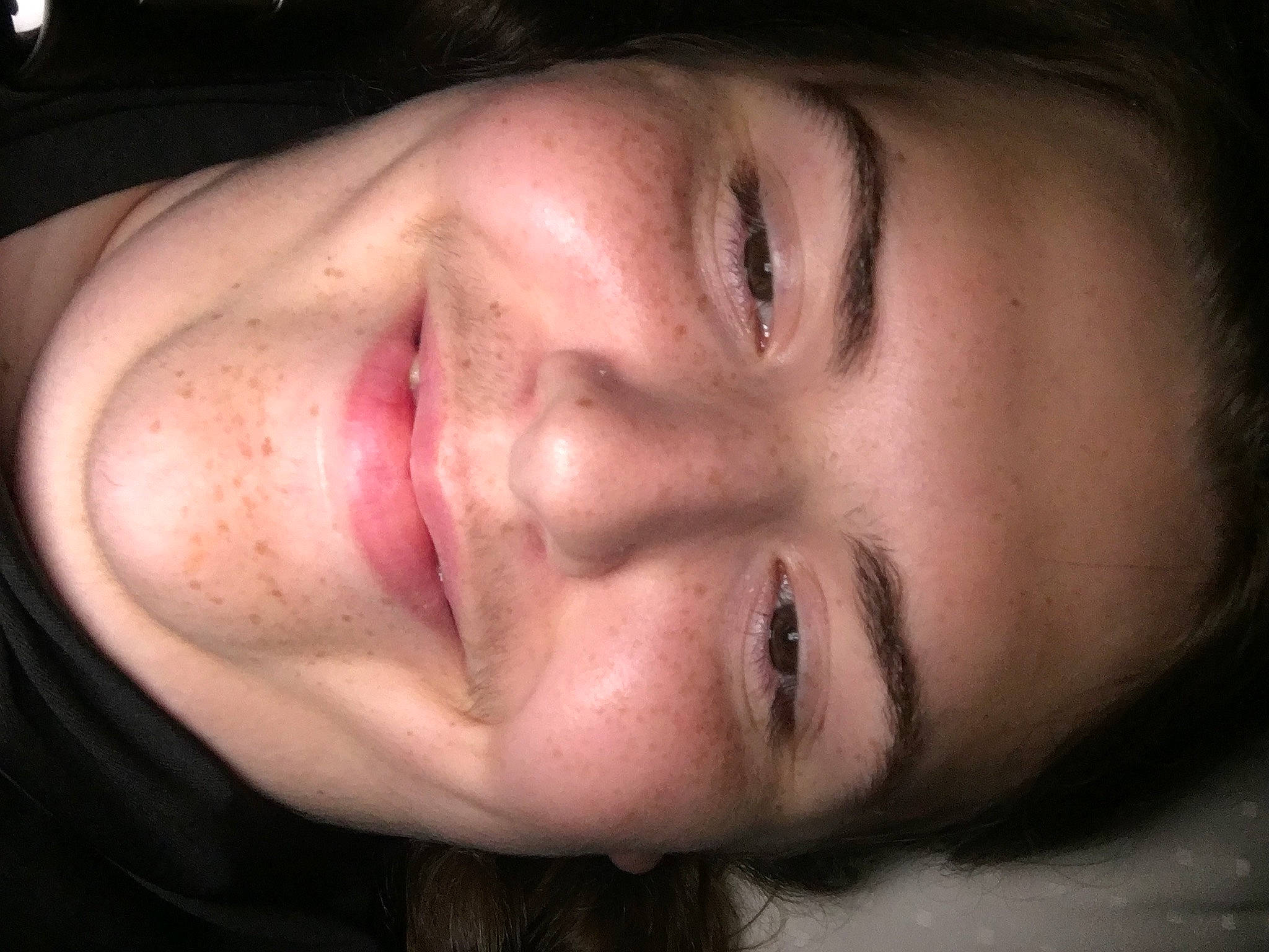 Lily is registered to the contest to win money with this photo: arm, beard, cheek, chest, ear, eyebrow, eyelash, eyewear, flash_photography, forehead, glasses, hand, human_body, jaw, joy, lip, mouth, neck, nose, person