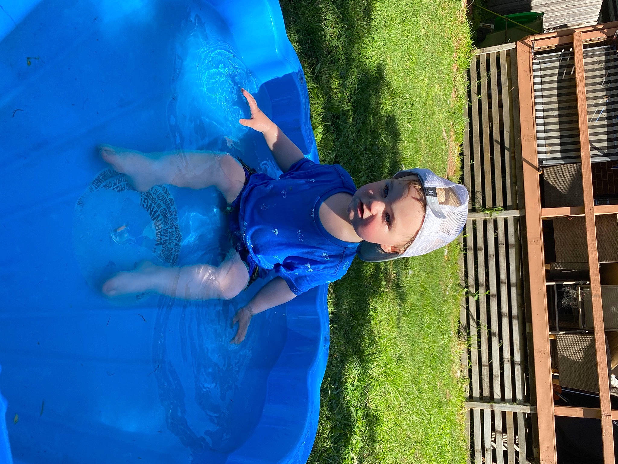 Kristian is registered to the contest to win money with this photo: aqua, azure, blue, cobalt_blue, electric_blue, inflatable, leisure, majorelle_blue, people_in_nature, person, play, summer, water_park, yard