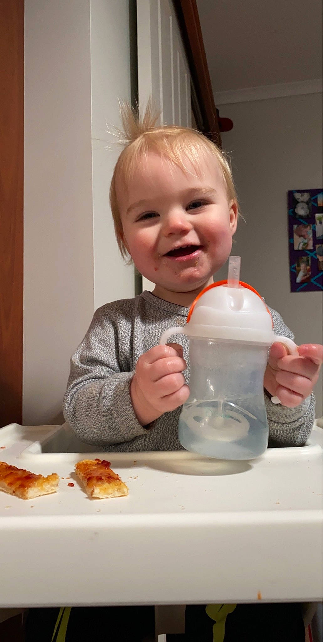 Kristian joined the competition — help win amazing prizes! baby, baby_bottle, baby_products, baby_toddler_clothing, bottle, child, comfort_food, dairy, dish, dishware, drinkware, finger_food, joy, meal, milk, person, picture_frame, plastic, plastic_bottle, plate