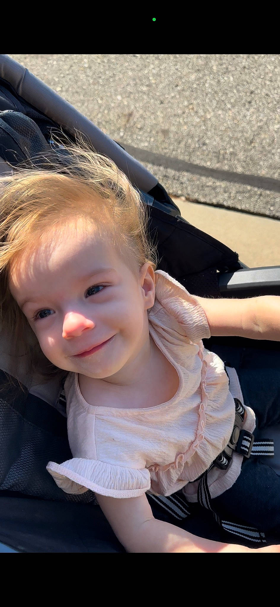 Brinleigh is registered to the contest to win money with this photo: baby, baby_toddler_clothing, cheek, chin, dress, eye, eyebrow, fun, gesture, hair, happy, head, iris, joy, lip, person, recreation, skin, smile, toddler