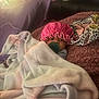 Kaida joined the competition — help win amazing prizes! baby, blanket, pacifier, bed, bonnet, child, cozy, fabric, fur_blanket, headwear, infant, indoors, laying_down, patterned_cloth, person, pink, resting, soft_texture, toddler, warm_lighting
