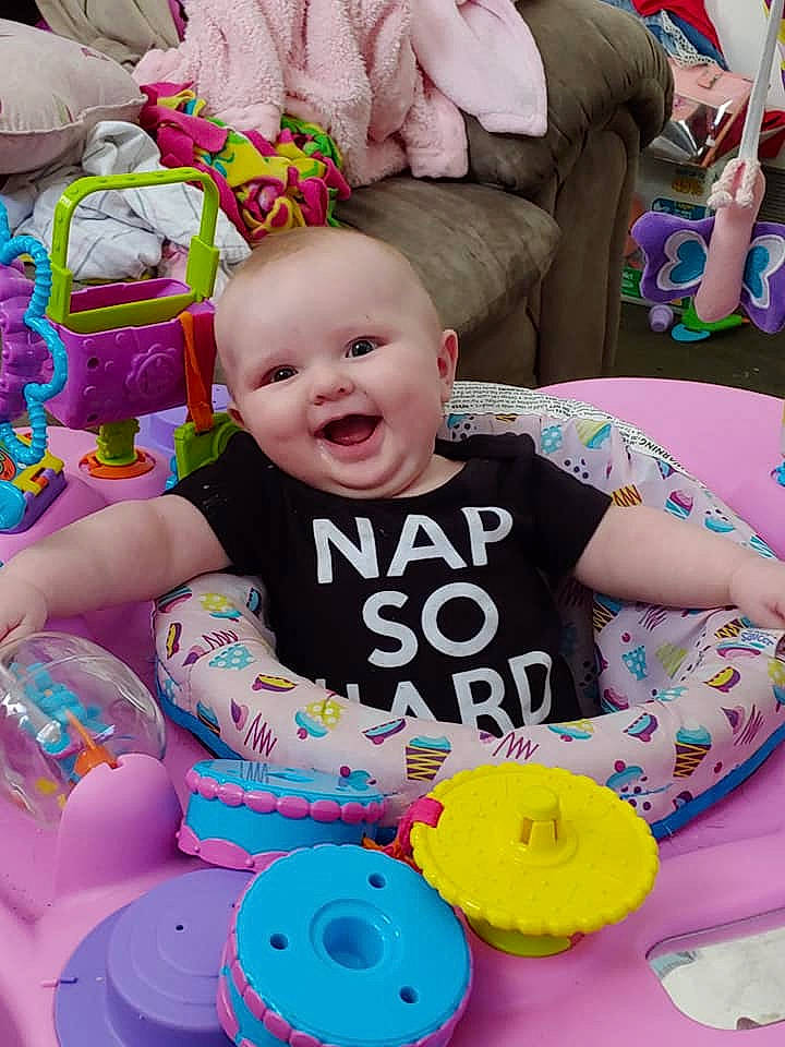 Gwendolyn is registered to the contest to win money with this photo: birthday, child, day, fun, girl, happiness, infant, party, person, pink, play, product, skin, smile, toddler, toy