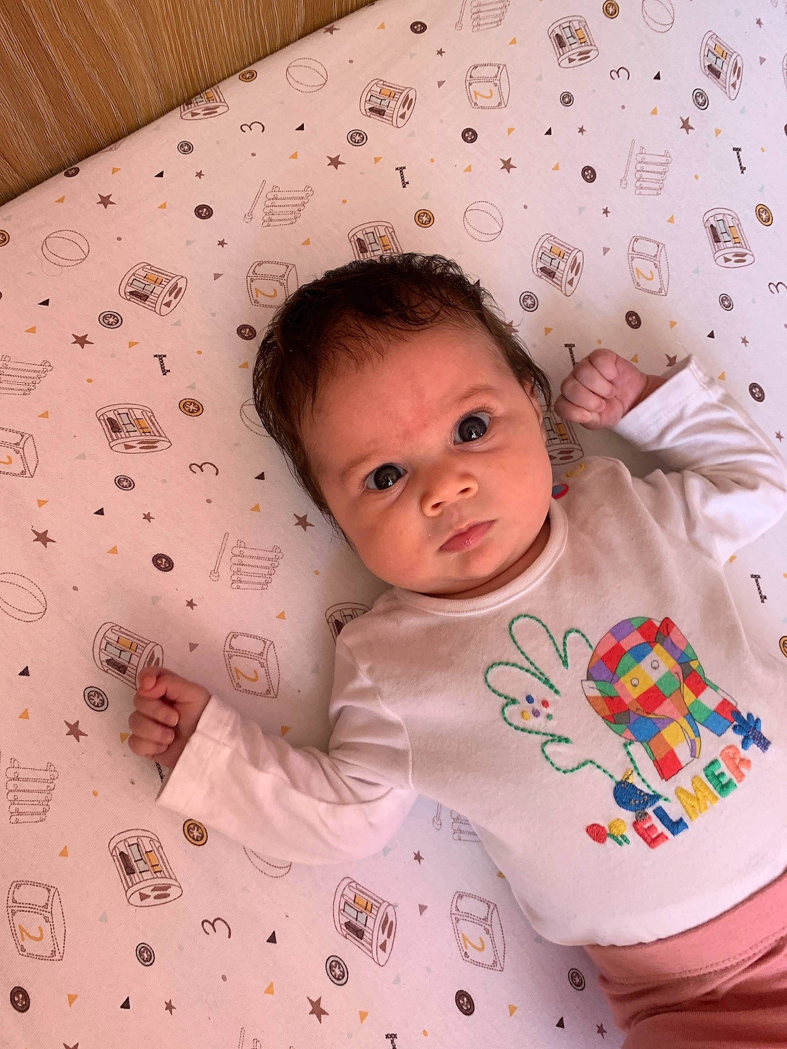 Emelia joined the competition — help win amazing prizes! baby, bedding, bedtime, cheek, child, linens, person, product, skin, textile, toddler