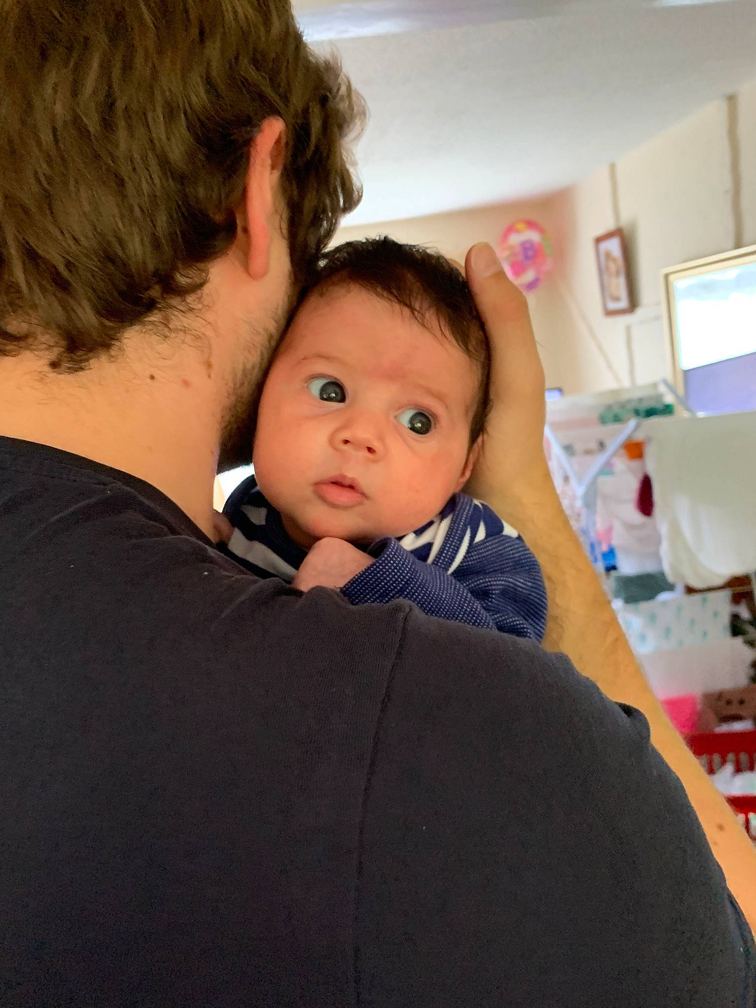 Emelia is registered to the contest to win money with this photo: baby, cheek, child, neck, person, shoulder, skin, toddler