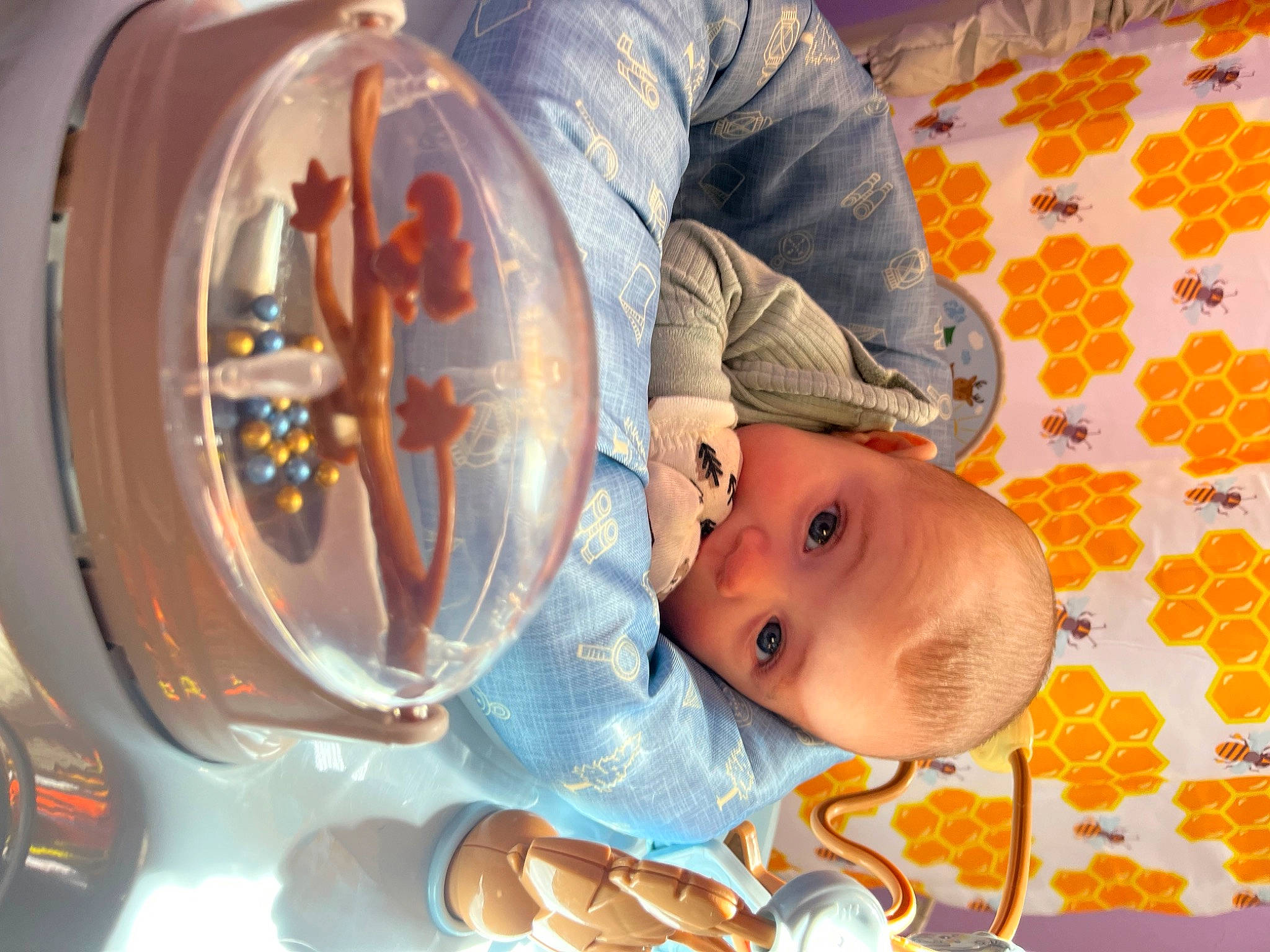 Lainey is registered to the contest to win money with this photo: baby, baby_products, baby_safety, baby_toddler_clothing, baby_toys, child, circle, comfort, cooking, fun, gas, machine, orange, person, room, science, tableware, toddler