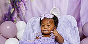 Robyn Joy joined the competition — help win amazing prizes! baby, balloons, birthday, cake, cake_smash, celebration, cute, decorations, dress, festive, flower, happy, headband, infant, party, pastel_colors, photography, purple, sitting, smiling