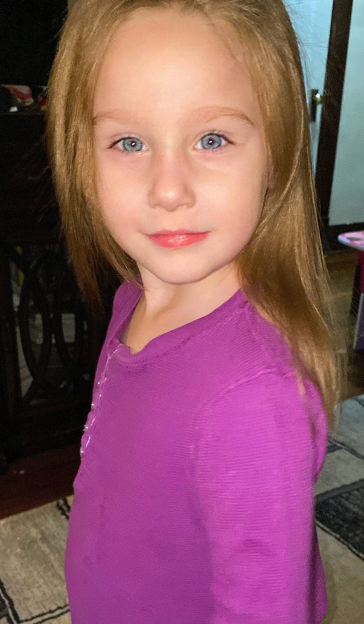 Norah is registered to the contest to win money with this photo: cheek, chin, eye, eyebrow, eyelash, forehead, fun, head, human_body, iris, jaw, lip, long_hair, magenta, nose, organ, person, pink, skin, sleeve