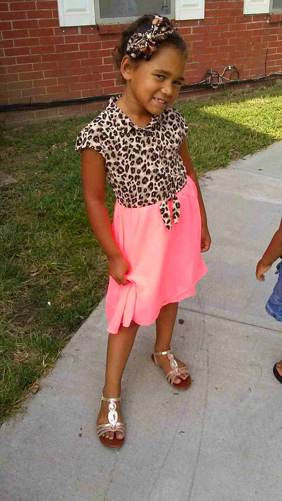 Halo joined the competition — help win amazing prizes! brown, child, child_model, clothing, dress, fashion_accessory, footwear, joy, pattern, person, pink, shoe, toddler