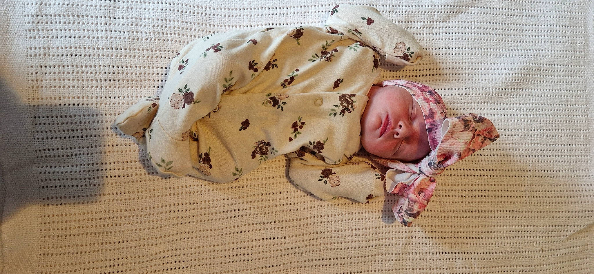 Darcey joined the competition — help win amazing prizes! arm, baby, baby_products, baby_sleeping, baby_toddler_clothing, bedding, child, comfort, fashion_accessory, flooring, hair_accessory, hand, head, linens, pattern, person, sitting, skin, sleeve, toddler