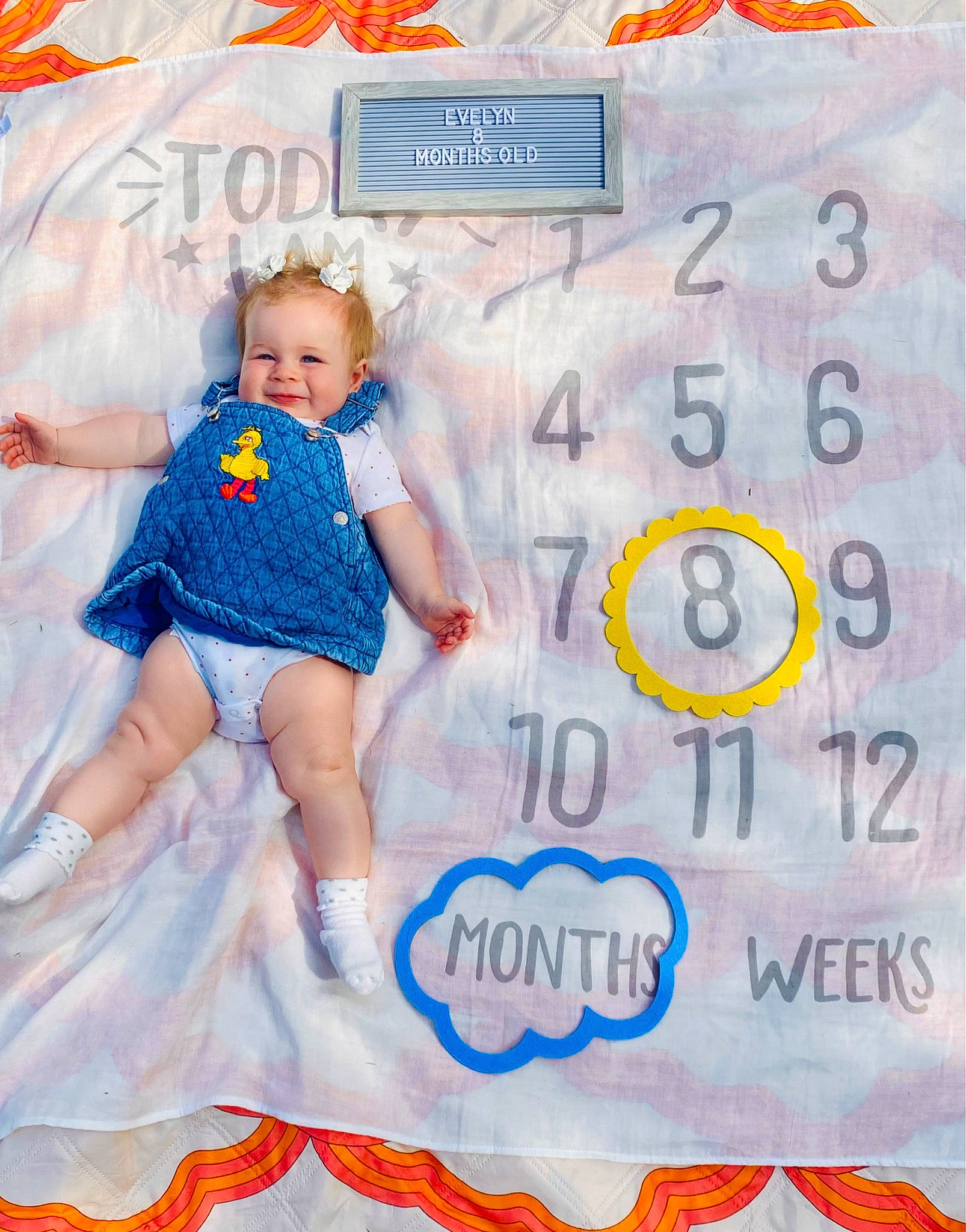 Evelyn is registered to the contest to win money with this photo: aqua, azure, baby, baby_products, baby_toddler_clothing, blue, child, design, electric_blue, font, happy, joy, magenta, one_piece_garment, pattern, person, pink, product, sleeve, textile