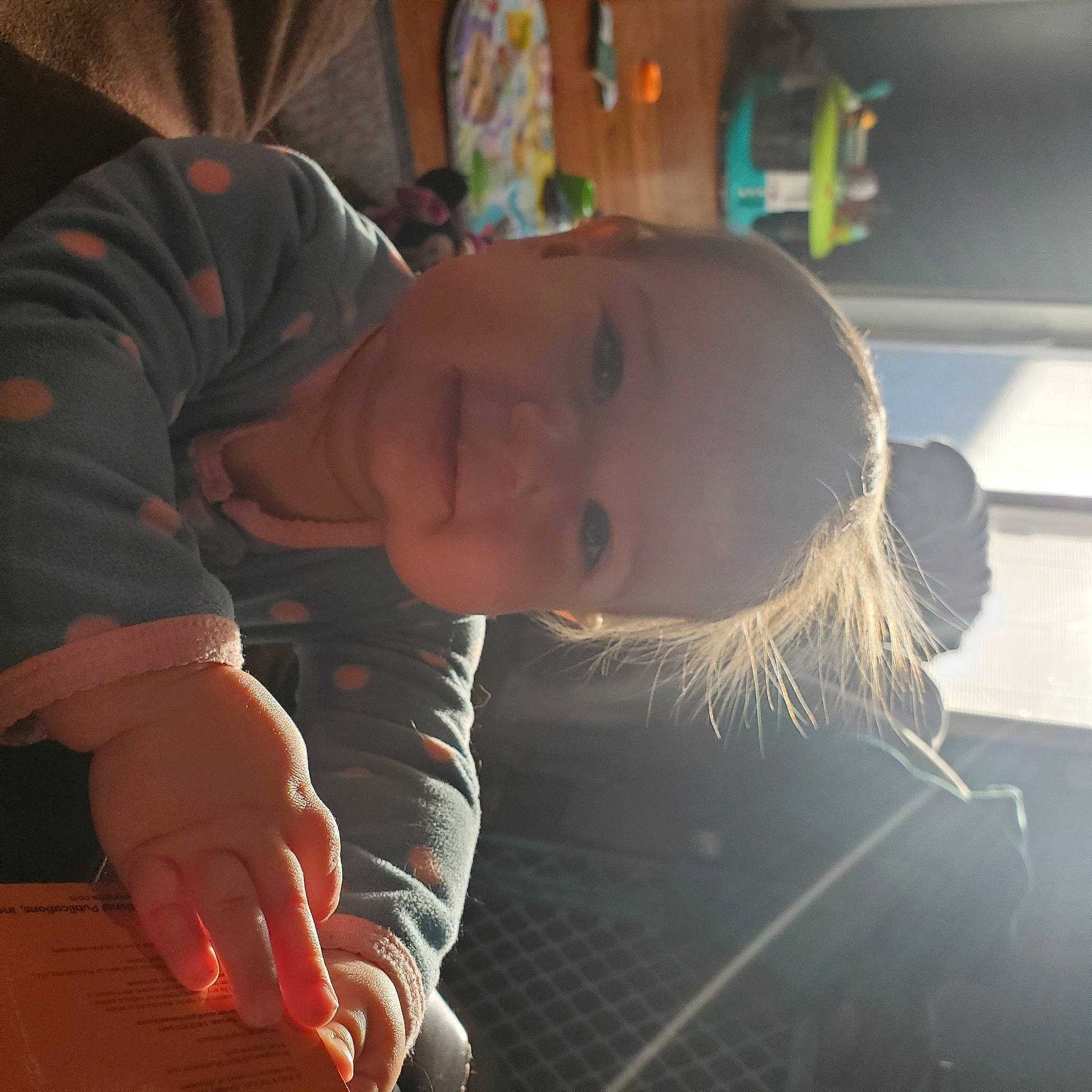 Addisyn is registered to the contest to win money with this photo: baby, baby_toddler_clothing, cheek, child, curious, person, thumb, toddler