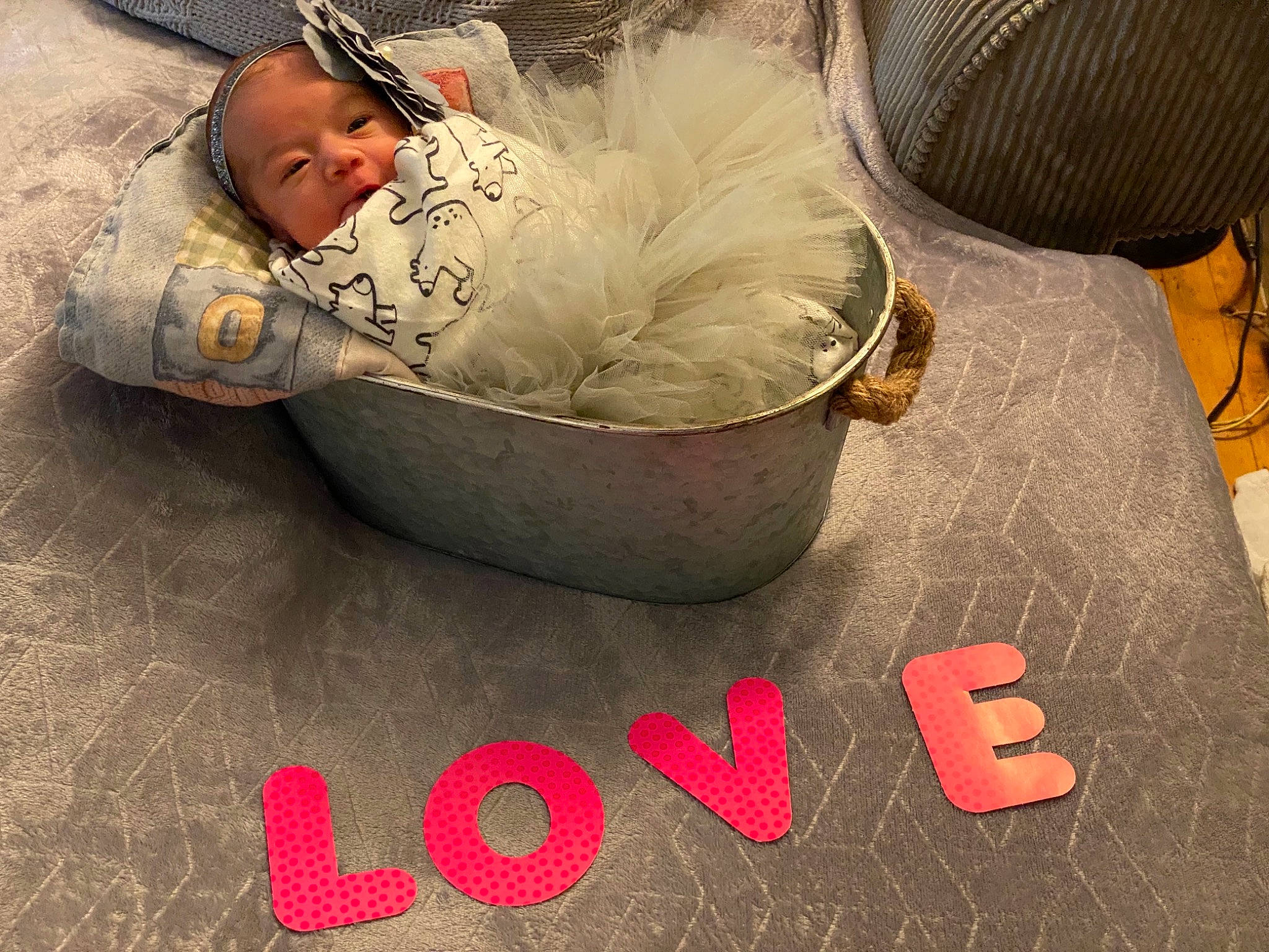 Braylynn joined the competition — help win amazing prizes! baby, baby_products, baby_safety, baby_sleeping, baby_toddler_clothing, bedtime, carmine, child, comfort, flooring, font, fur, happy, infant_bed, linens, nap, person, photo_caption, room, sleep