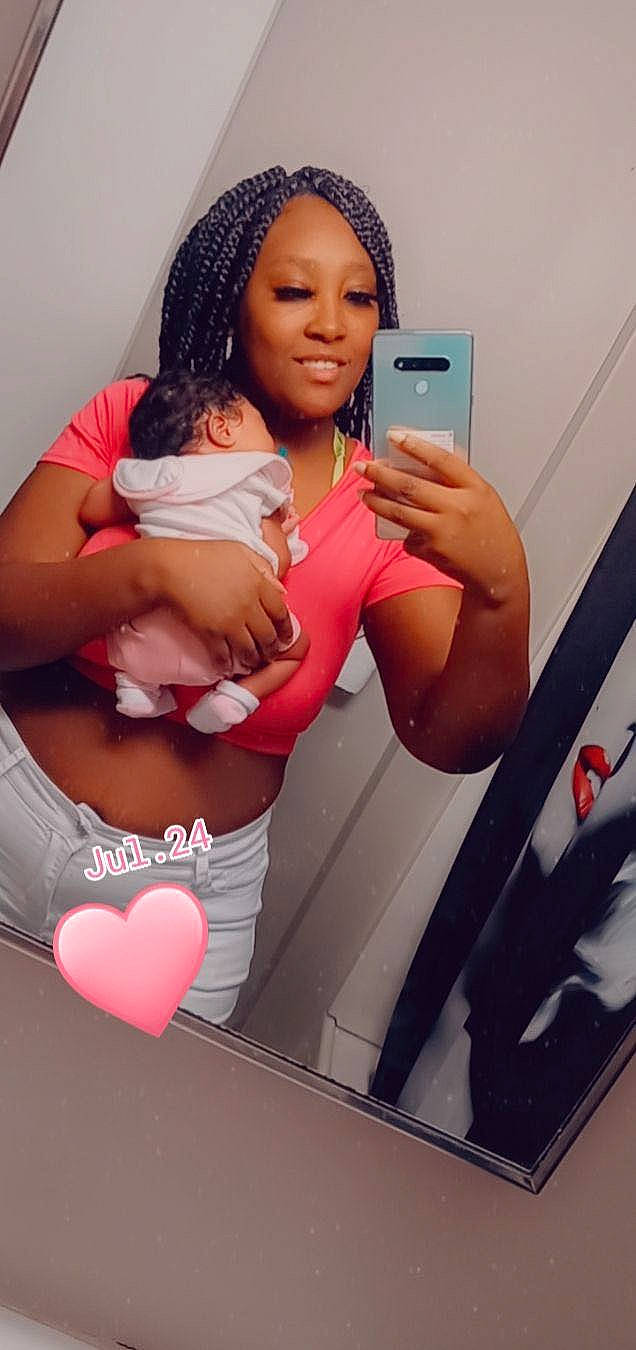 Dashonna is registered to the contest to win money with this photo: abdomen, black_hair, brassiere, chest, eyelash, finger, gesture, happy, joy, leg, magenta, muscle, organ, person, pink, product, shoulder, skin, thigh, thumb