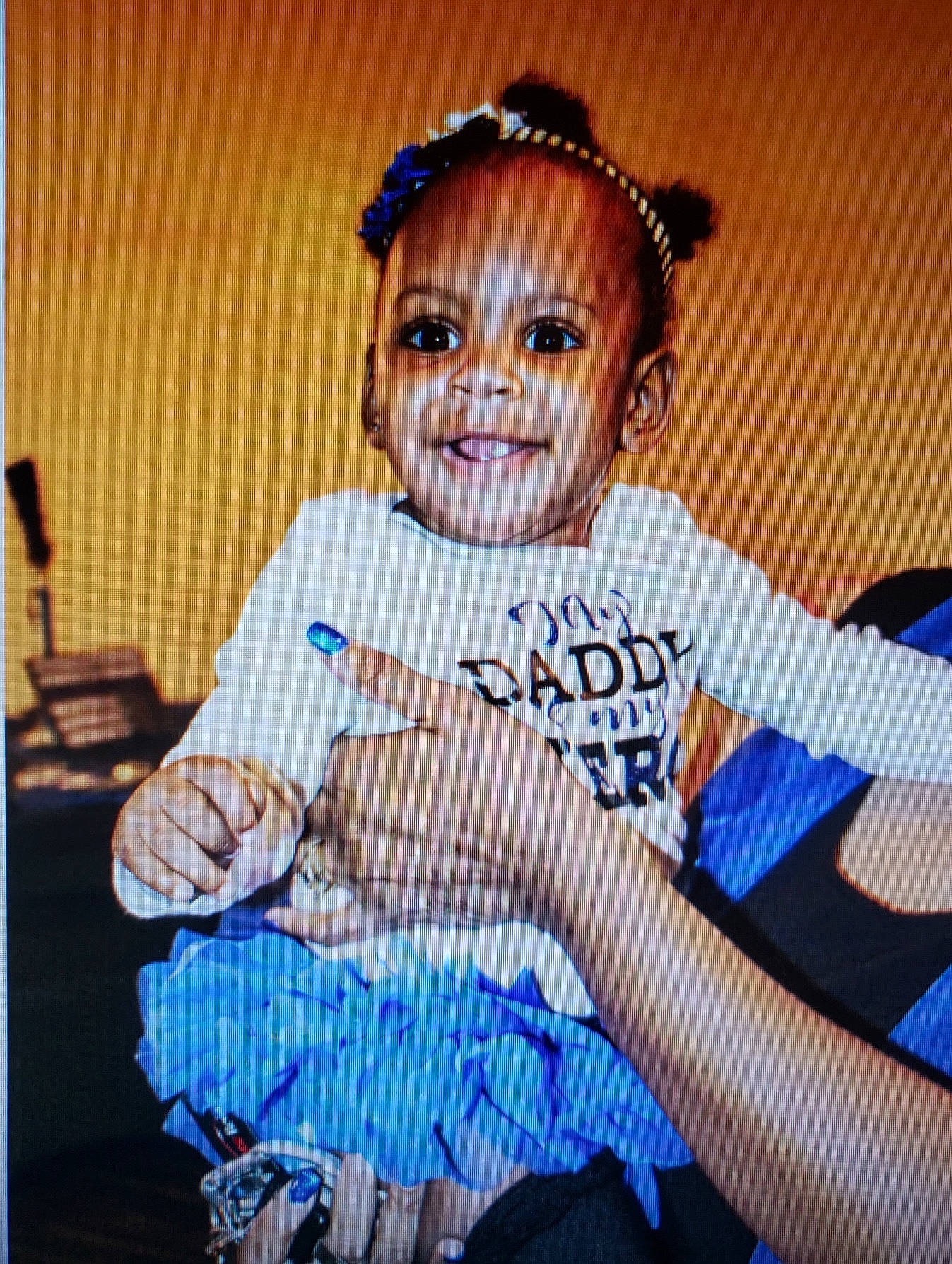 Adele joined the competition — help win amazing prizes! blue, child, child_model, finger, fun, hair_accessory, hand, happy, headband, headpiece, joy, person, photography, smile, toddler