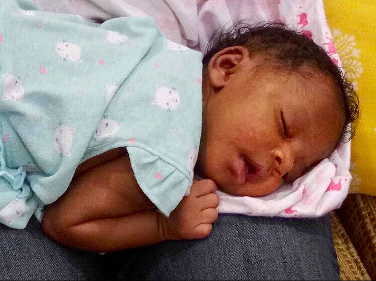 Aleynna joined the competition — help win amazing prizes! baby, baby_sleeping, bedtime, birth, cheek, child, childbirth, eye, hand, lip, mouth, nap, nose, person, skin, sleep, toddler