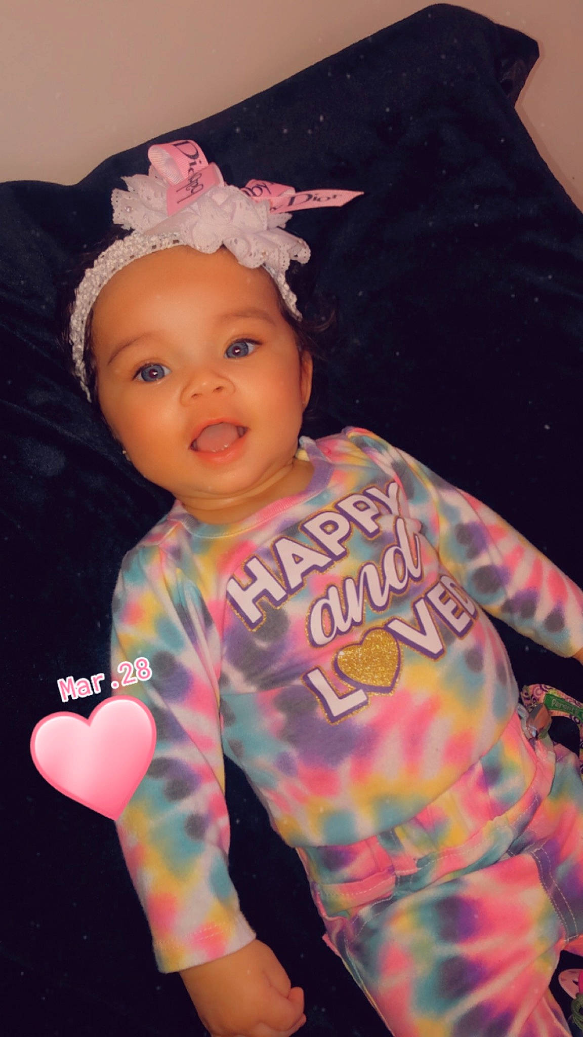 Jenesis joined the competition — help win amazing prizes! baby, baby_toddler_clothing, cheek, child, chin, cool, eye, flash_photography, fun, happy, head, headband, headwear, lip, magenta, person, pink, sleeve, smile, t_shirt