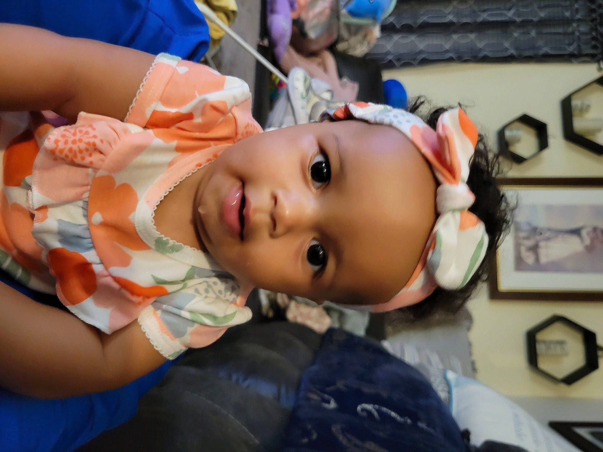 Sienna joined the competition — help win amazing prizes! baby, baby_products, blue, cheek, child, event, eyelash, fashion_accessory, fun, happy, hat, headwear, leisure, lip, mouth, nose, person, skin, toddler, toy