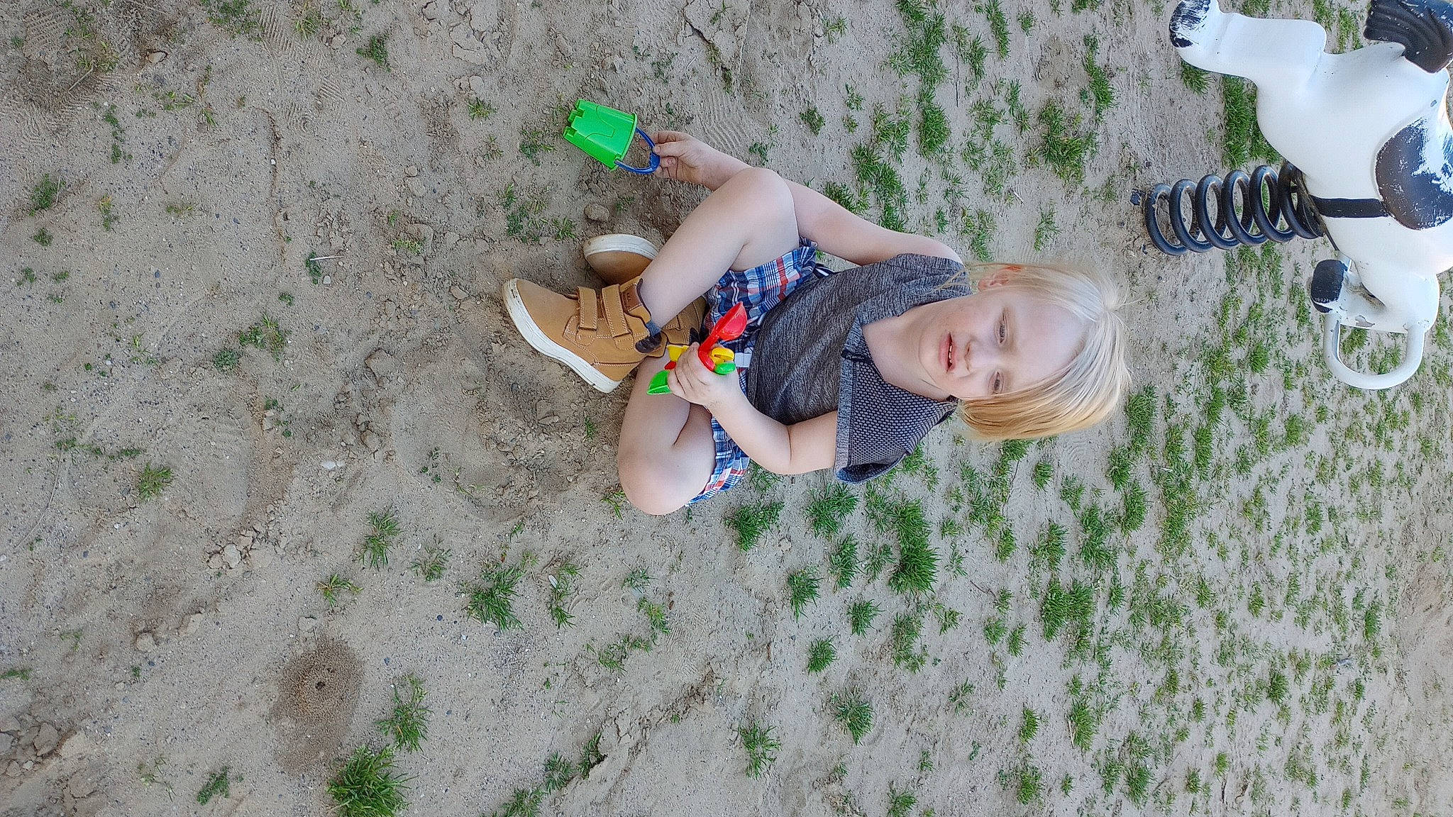 Jax joined the competition — help win amazing prizes! child, flooring, foot, fun, grass, green, human_leg, leisure, pattern, people_in_nature, person, plant, play, recreation, sand, shadow, shoe, soil, sorrow, thigh