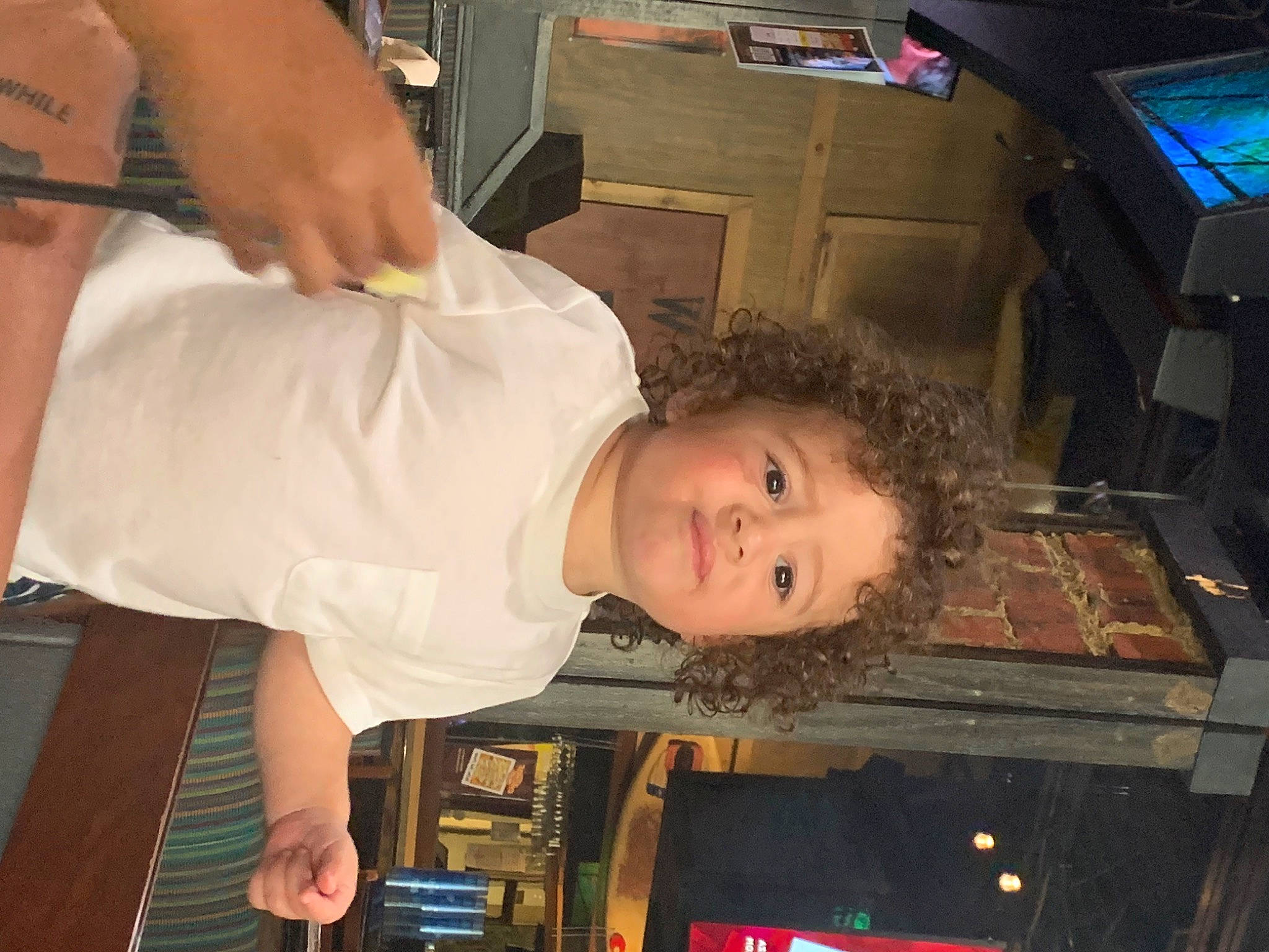 Bronson joined the competition — help win amazing prizes! box, child, computer_keyboard, computer_monitor, fun, human_leg, machine, nail, person, room, shipping_box, thumb, toddler, wood, wrist