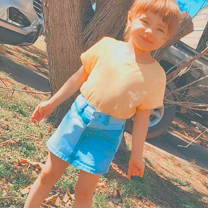 Rosie-Maria joined the competition — help win amazing prizes! car, clothing, face, grass, head, nature, outdoors, pants, person, photography, plant, portrait, shorts, summer, t_shirt, transportation, tree, vegetation, vehicle, yard