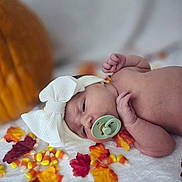 Alice joined the competition — help win amazing prizes! baby, newborn, pacifier, headband, bow, pumpkin, autumn, fall, leaves, candy_corn, blanket, sleepy, infant, cute, soft, cozy, holiday, seasonal, decor, portrait