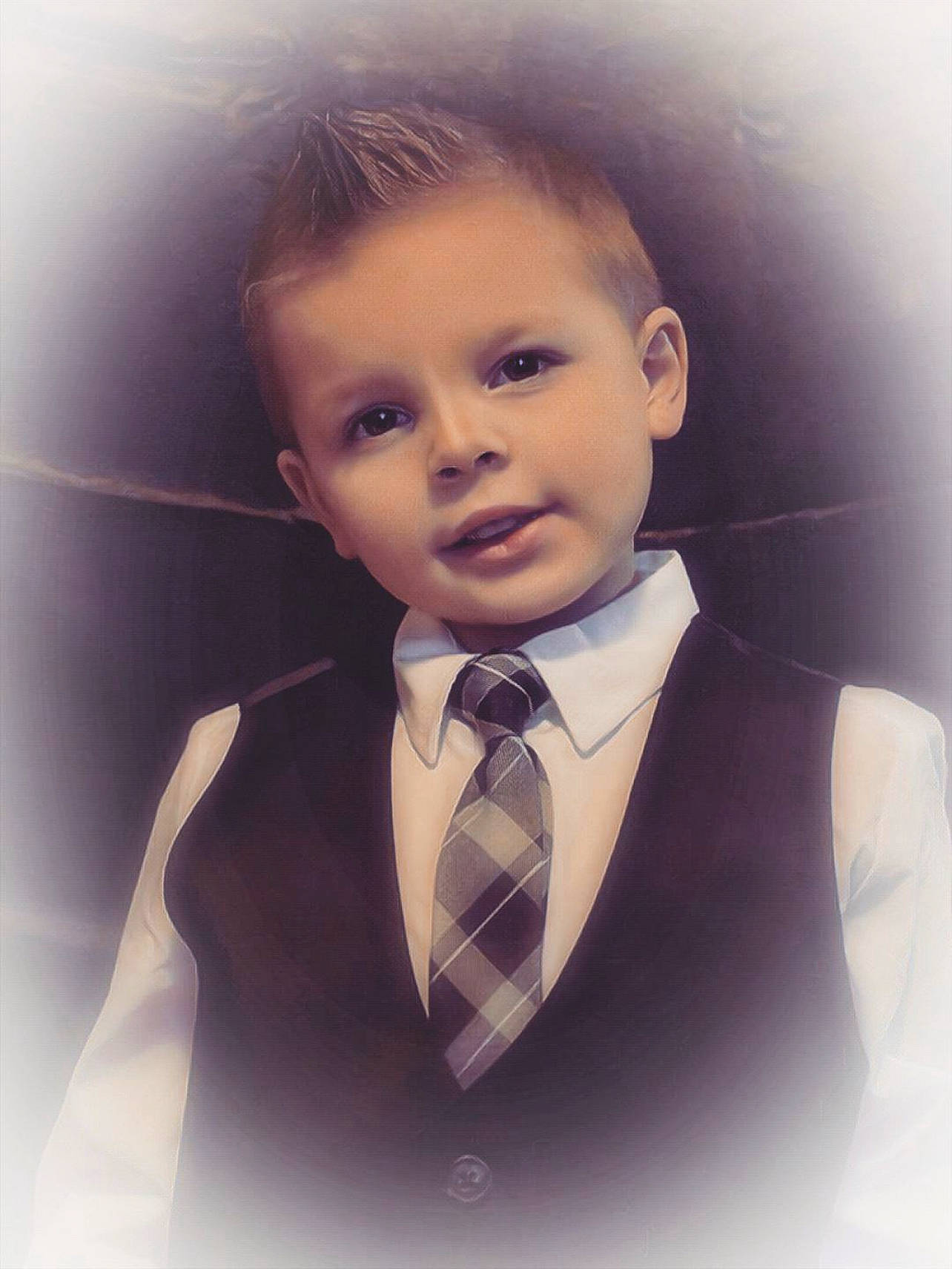 Karson joined the competition — help win amazing prizes! chin, cloud, collar, dress_shirt, eyebrow, eyelash, fashion_accessory, flash_photography, forehead, formal_wear, gesture, happy, iris, jaw, lip, nose, outerwear, person, tie, toddler