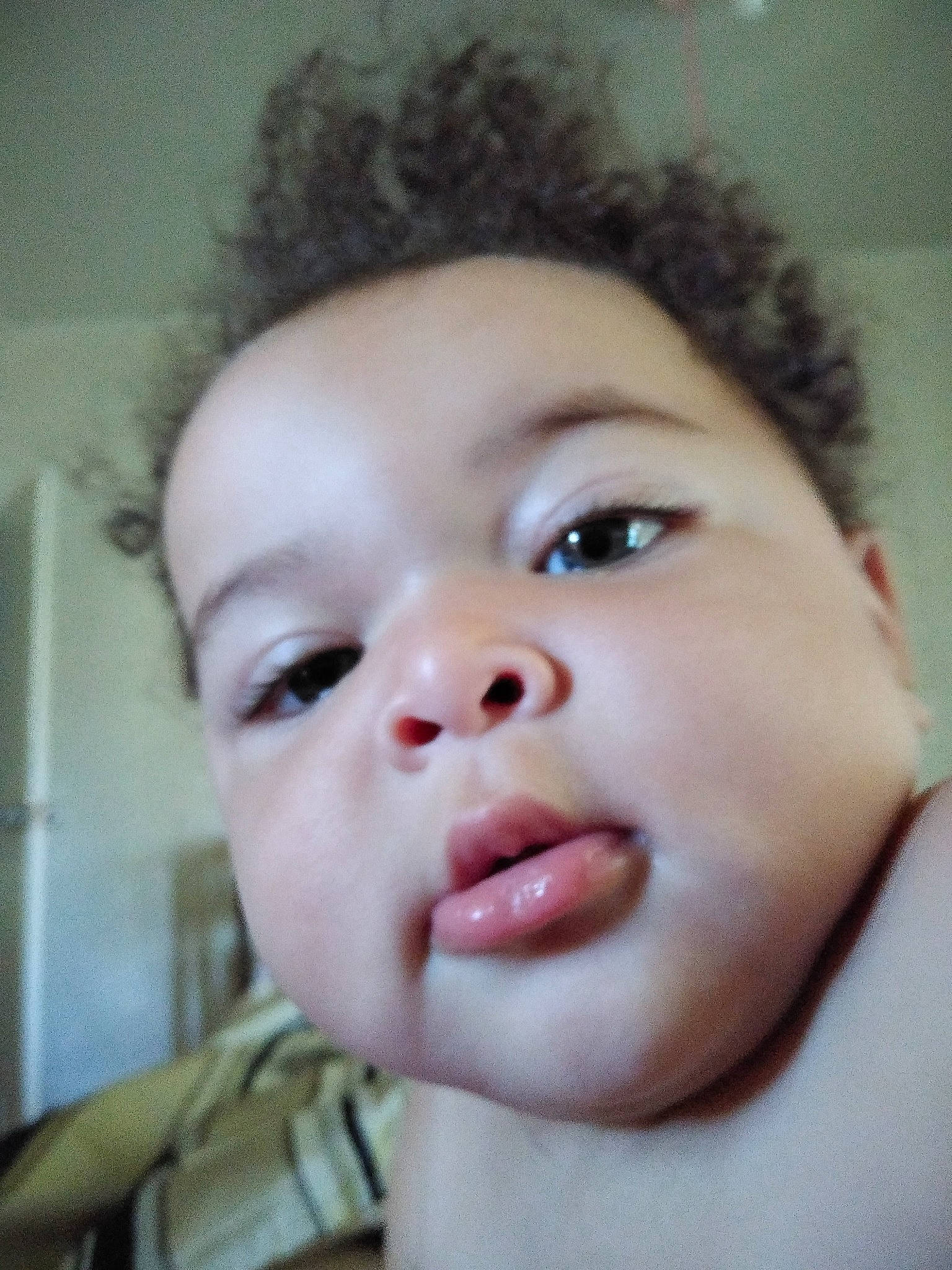 Kahlia is registered to the contest to win money with this photo: baby, baby_making_funny_faces, beauty, cheek, child, chin, close_up, ear, eye, eyebrow, face, facial_expression, forehead, head, lip, mouth, nose, person, skin, smile