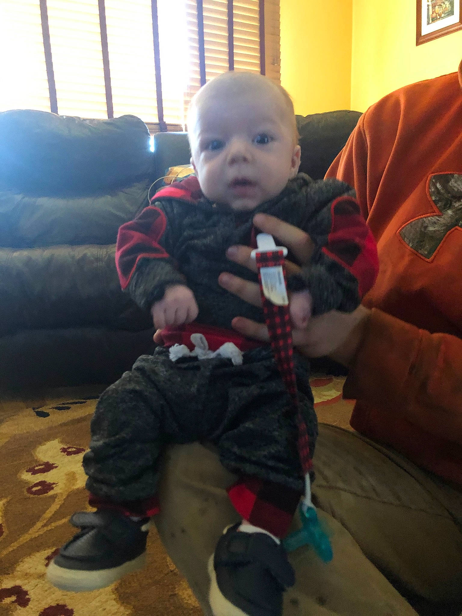 Wylie is registered to the contest to win money with this photo: baby, cheek, child, fictional_character, head, person, skin, toddler