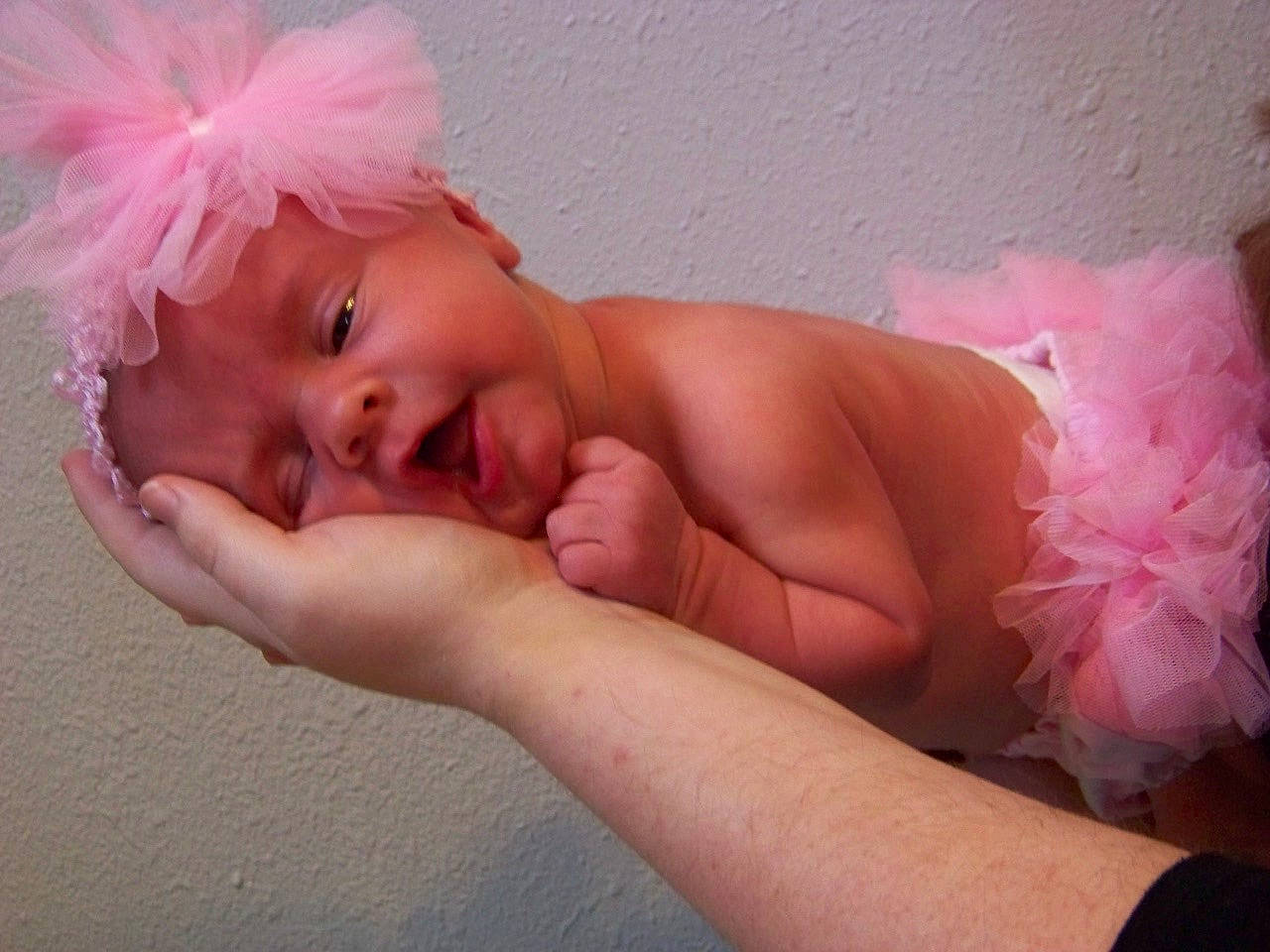 Brylee joined the competition — help win amazing prizes! baby, blond, chest, comfort, eye, eyebrow, happy, head, headgear, human_body, human_leg, lip, mouth, neck, person, pink, skin, smile, thumb, toddler