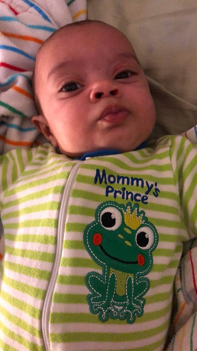 Malikye joined the competition — help win amazing prizes! baby, baby_toddler_clothing, cheek, child, cool, green, happy, head, hoodie, outerwear, person, skin, sleeve, smile, t_shirt, toddler, top