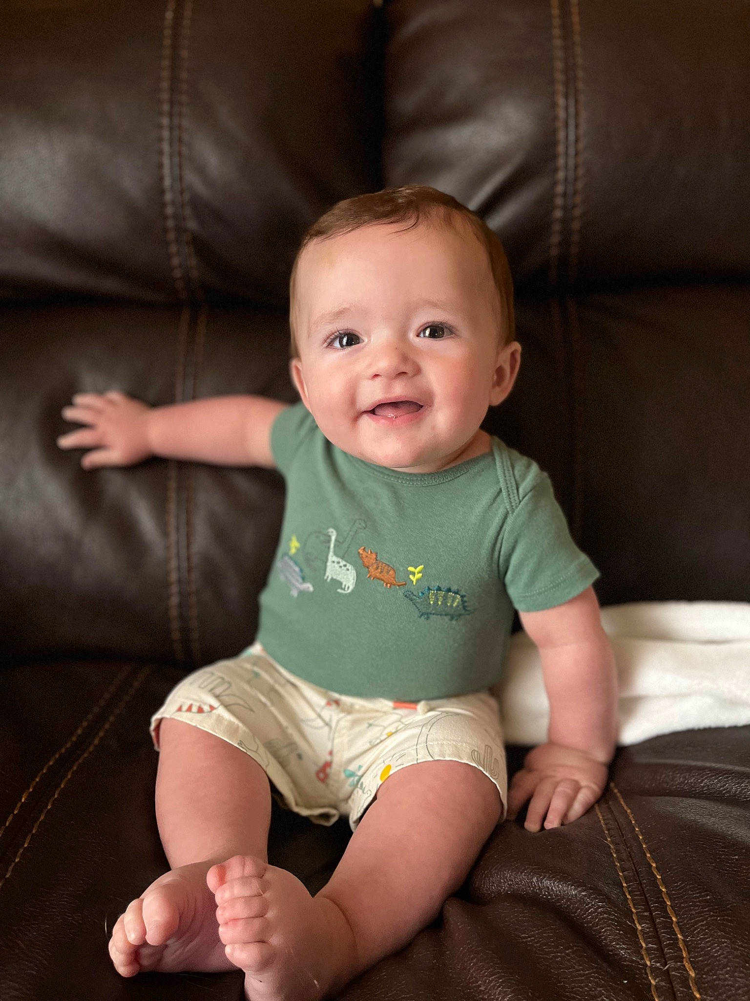 Kaden joined the competition — help win amazing prizes! baby, baby_toddler_clothing, cheek, chin, comfort, eye, finger, flash_photography, human_body, iris, joint, joy, knee, leg, mouth, person, shoulder, skin, sleeve, smile