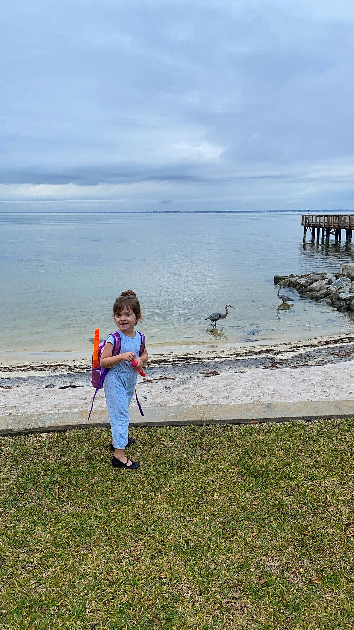 River Lee is registered to the contest to win money with this photo: beach, bird, cloud, grass, grassland, happy, horizon, joy, lake, landscape, leisure, ocean, people_in_nature, person, recreation, shore, sky, travel, tree, water