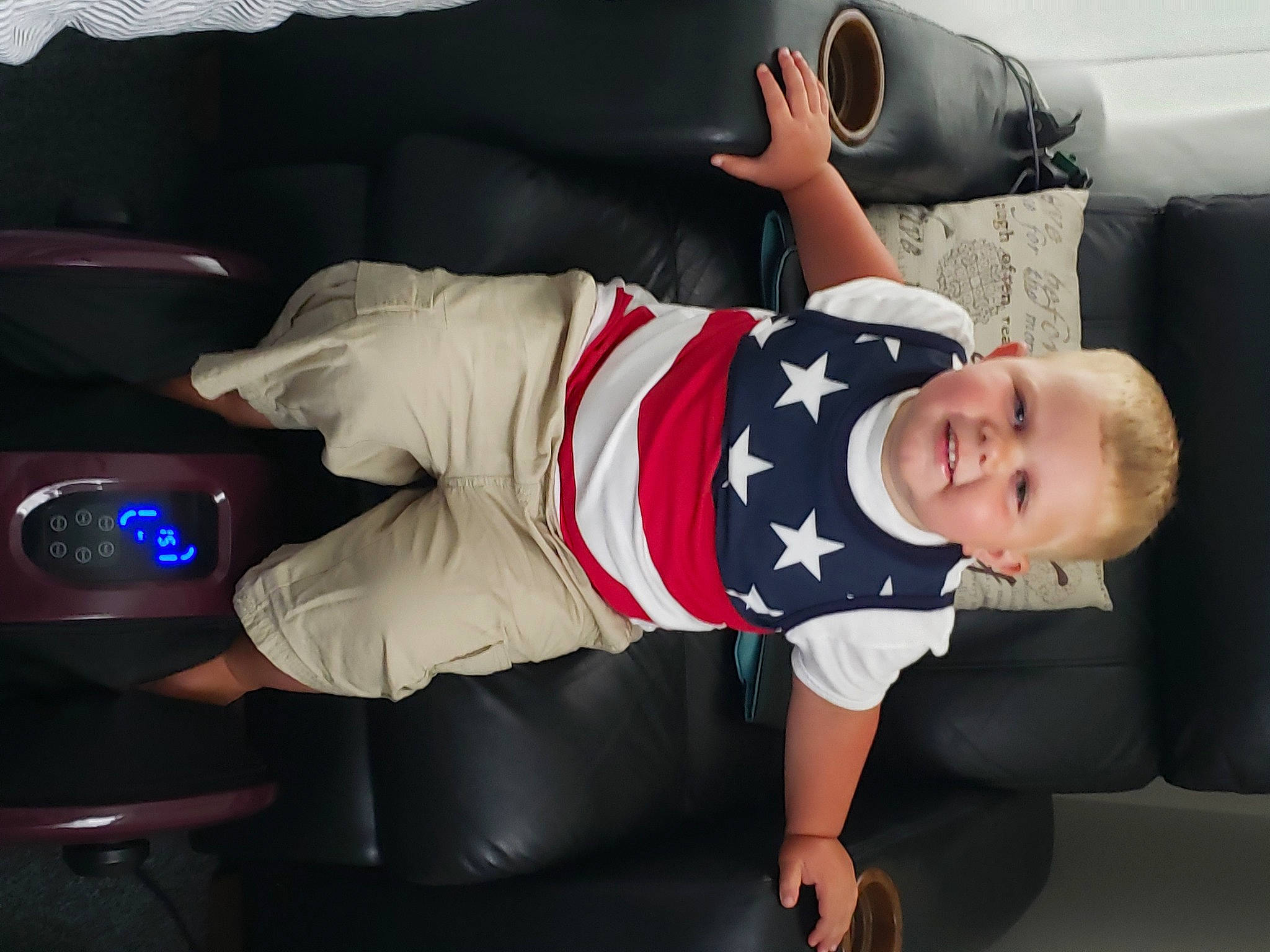 Braedyn joined the competition — help win amazing prizes! baby_toddler_clothing, child, comfort, elbow, flash_photography, fun, human_leg, joint, joy, knee, person, personal_luxury_car, sitting, sleeve, smile, sock, sportswear, t_shirt, thigh, tie