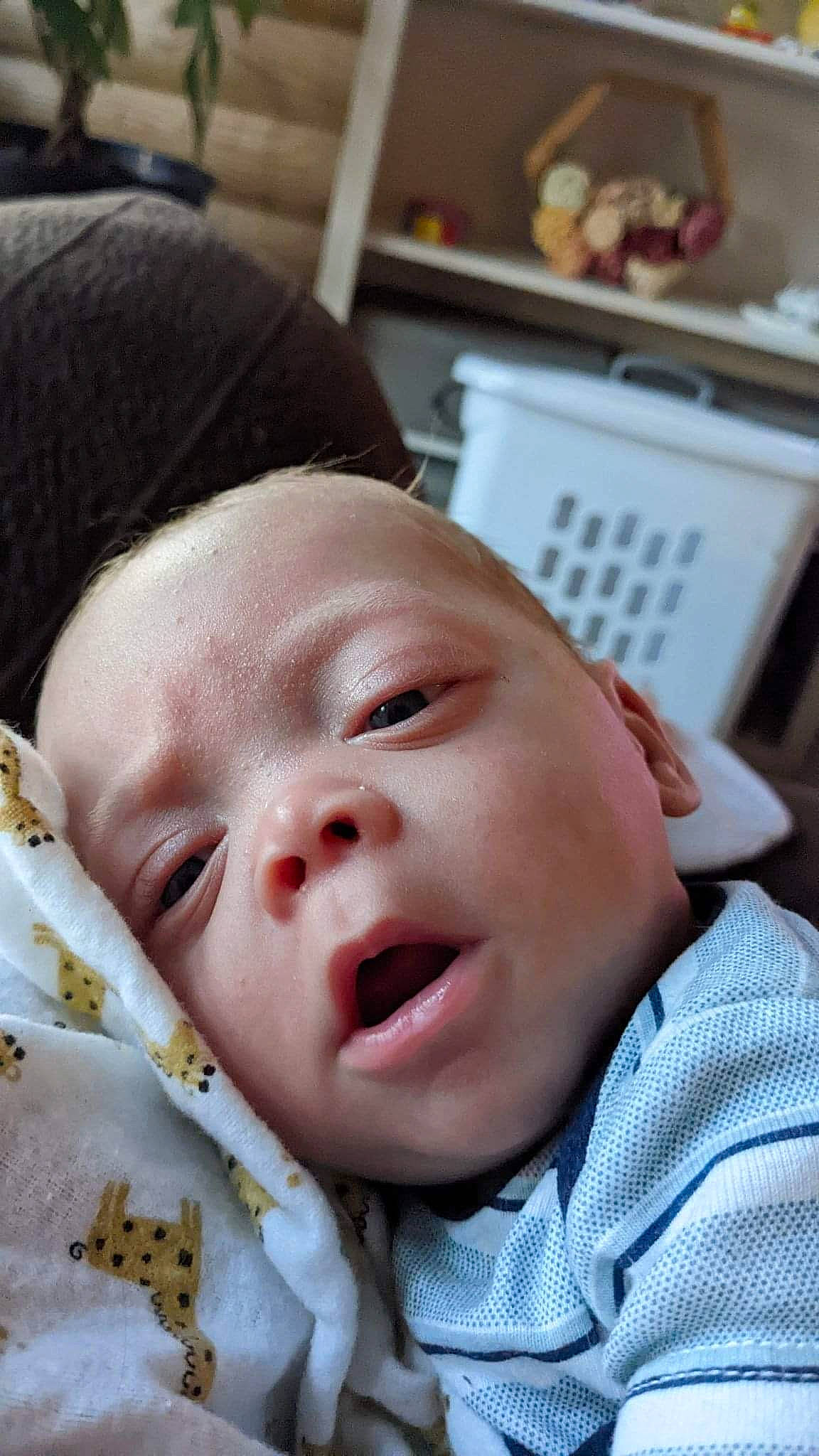 Cairo is registered to the contest to win money with this photo: baby, baby_toddler_clothing, bedtime, cheek, child, comfort, eyelash, facial_expression, happy, laugh, lip, mouth, nose, person, skin, sleep, smile, toddler