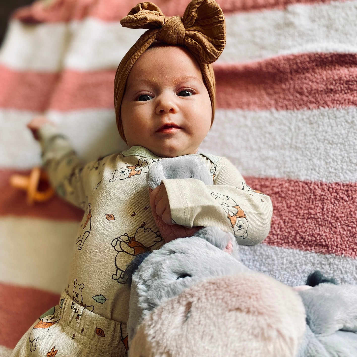 Delilah joined the competition — help win amazing prizes! accessories, baby, blanket, clothing, cushion, face, hair, happy, head, headband, homedecor, newborn, person, photography, portrait, quilt, sitting, sleeve, smile, toy