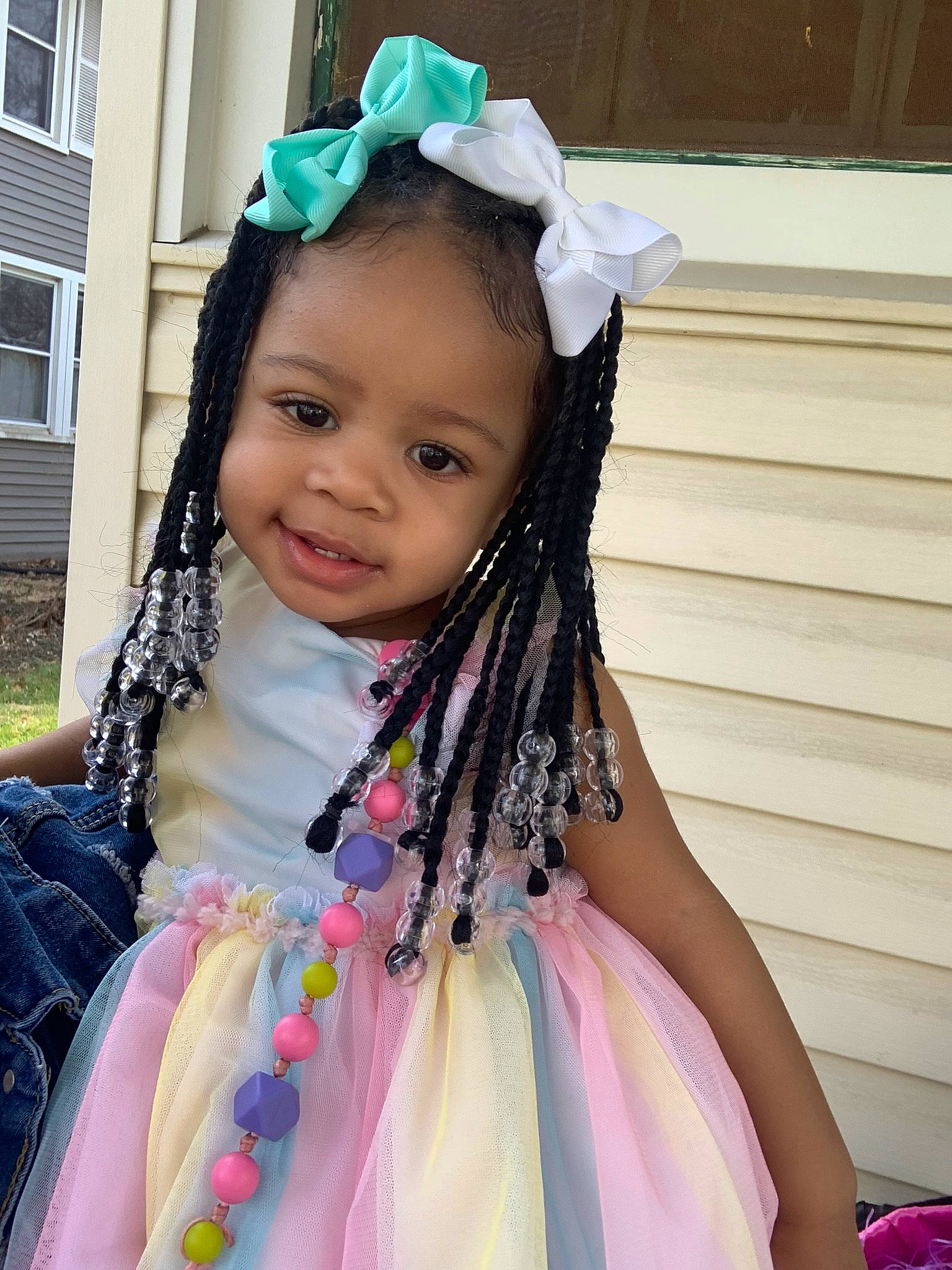 Londynn joined the competition — help win amazing prizes! bridal_accessory, child, event, facial_expression, formal_wear, fun, hair_accessory, hairstyle, happy, headband, headgear, headpiece, jewellery, magenta, person, pink, purple, smile, toddler, tradition