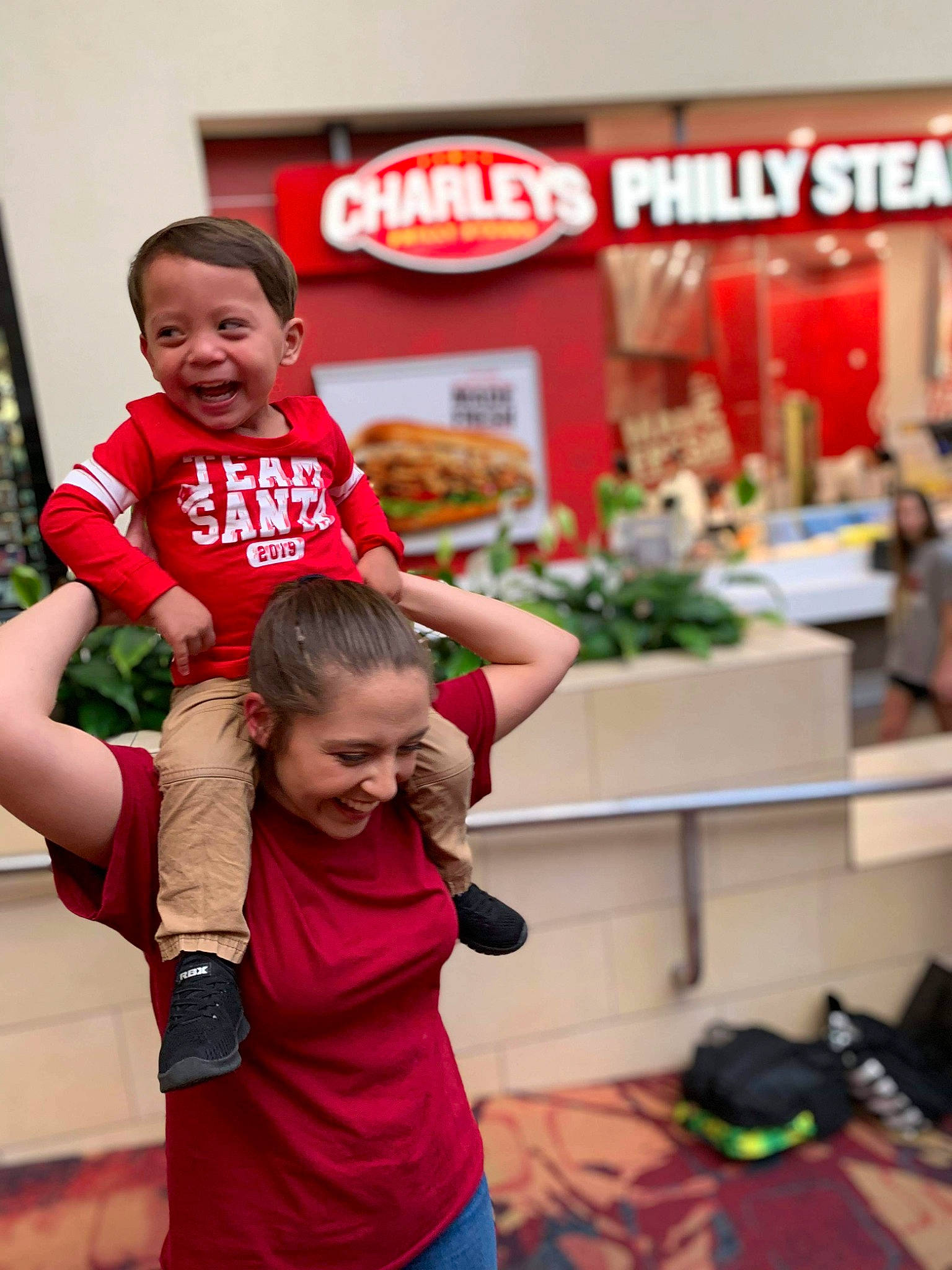 De'Shayne is registered to the contest to win money with this photo: child, happy, person, red, toddler, vacation