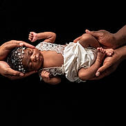 Daziyia joined the competition — help win amazing prizes! newborn, baby, infant, sleeping, hands, tattoos, lace, fabric, black_background, peaceful, portrait, closeup, skin, cute, adorable, parental_care, rest, small, delicate, love
