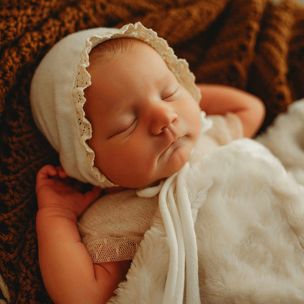Zoey joined the competition — help win amazing prizes! baby, blanket, bonnet, child, comfort, cozy, cute, face, fuzzy, indoor, infant, knitted, newborn, peaceful, portrait, resting, sleeping, soft_texture, warm, wrapped