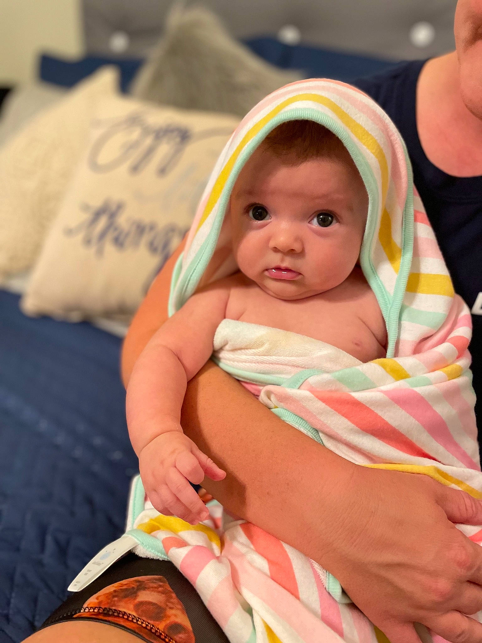 Ali joined the competition — help win amazing prizes! baby, baby_products, baby_toddler_clothing, cheek, child, comfort, event, eye, face, facial_expression, finger, fun, happy, head, headwear, mouth, person, skin, textile, thumb