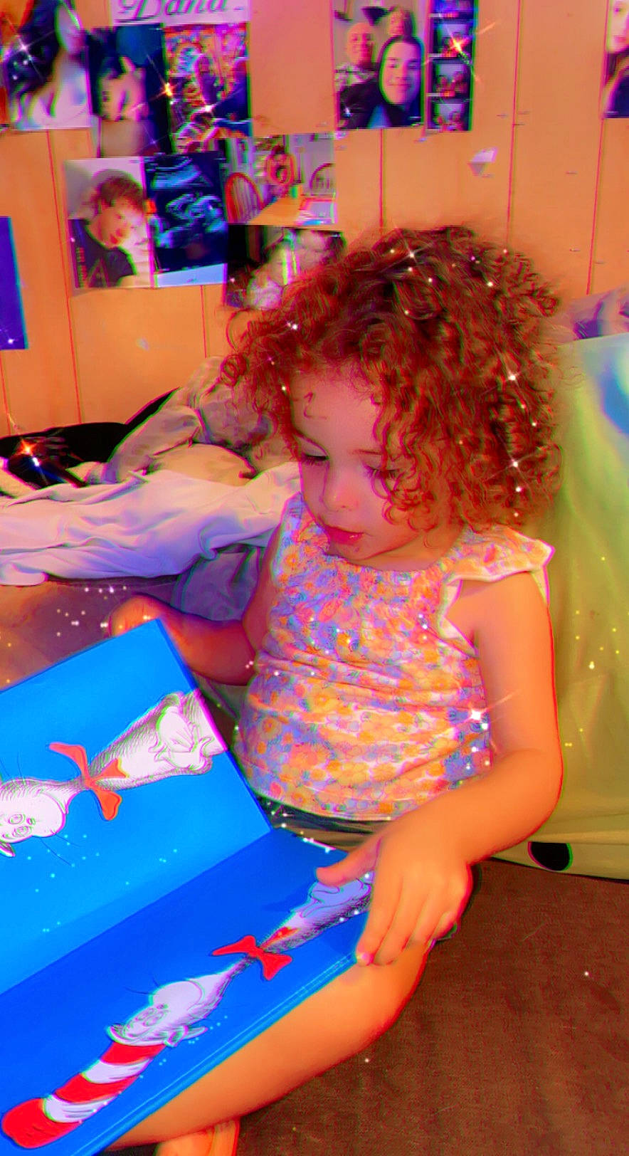 Malia joined the competition — help win amazing prizes! baby_toddler_clothing, blue, blurred, child, electric_blue, event, fun, hairstyle, happy, human_leg, leg, leisure, magenta, person, pink, play, purple, room, sitting, textile