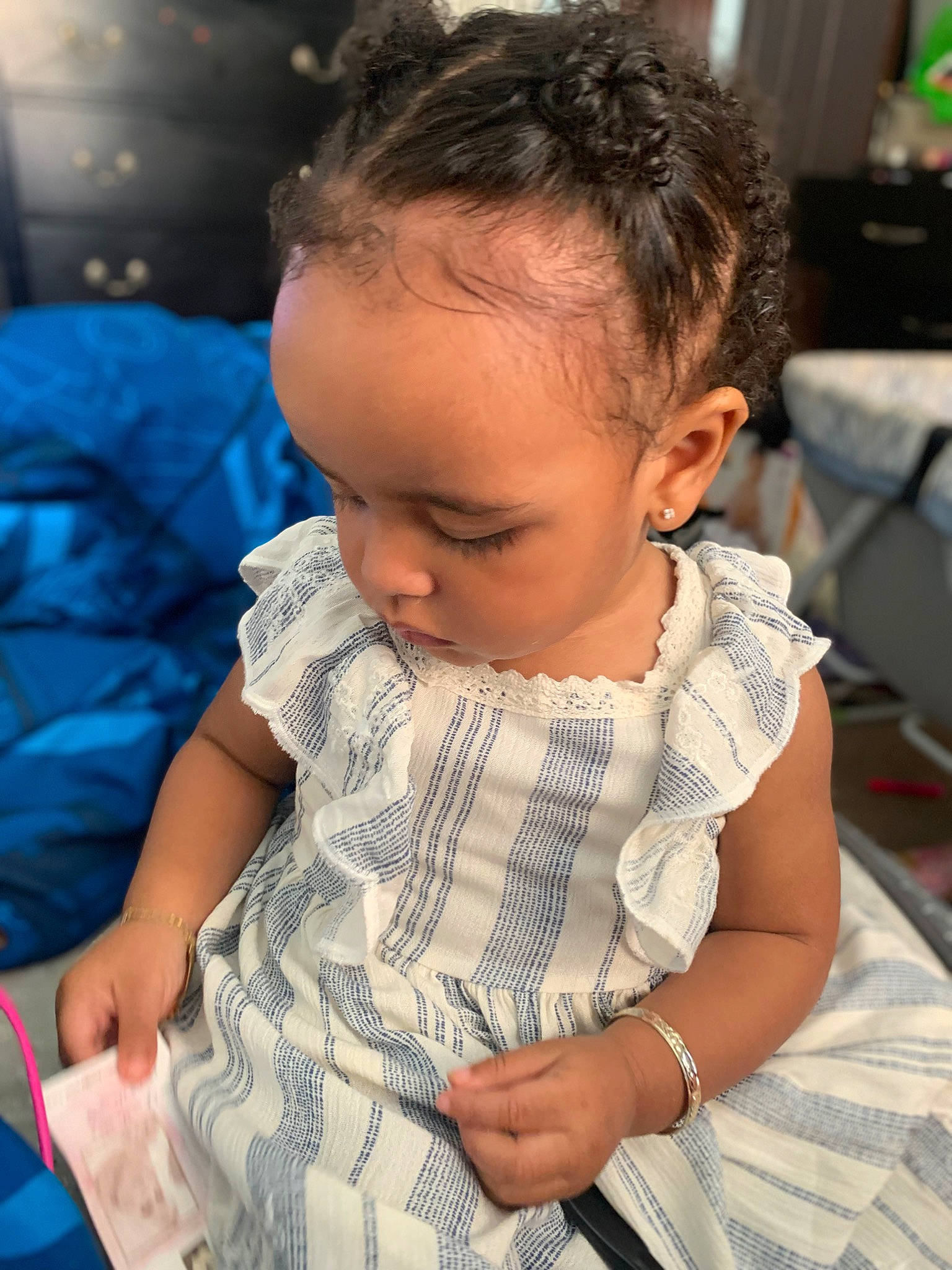 Gianna Faith Little is registered to the contest to win money with this photo: baby, baby_toddler_clothing, beauty, chair, cheek, child, comfort, finger, fun, hair, happy, iris, joint, neck, nose, organ, person, shoulder, sitting, skin