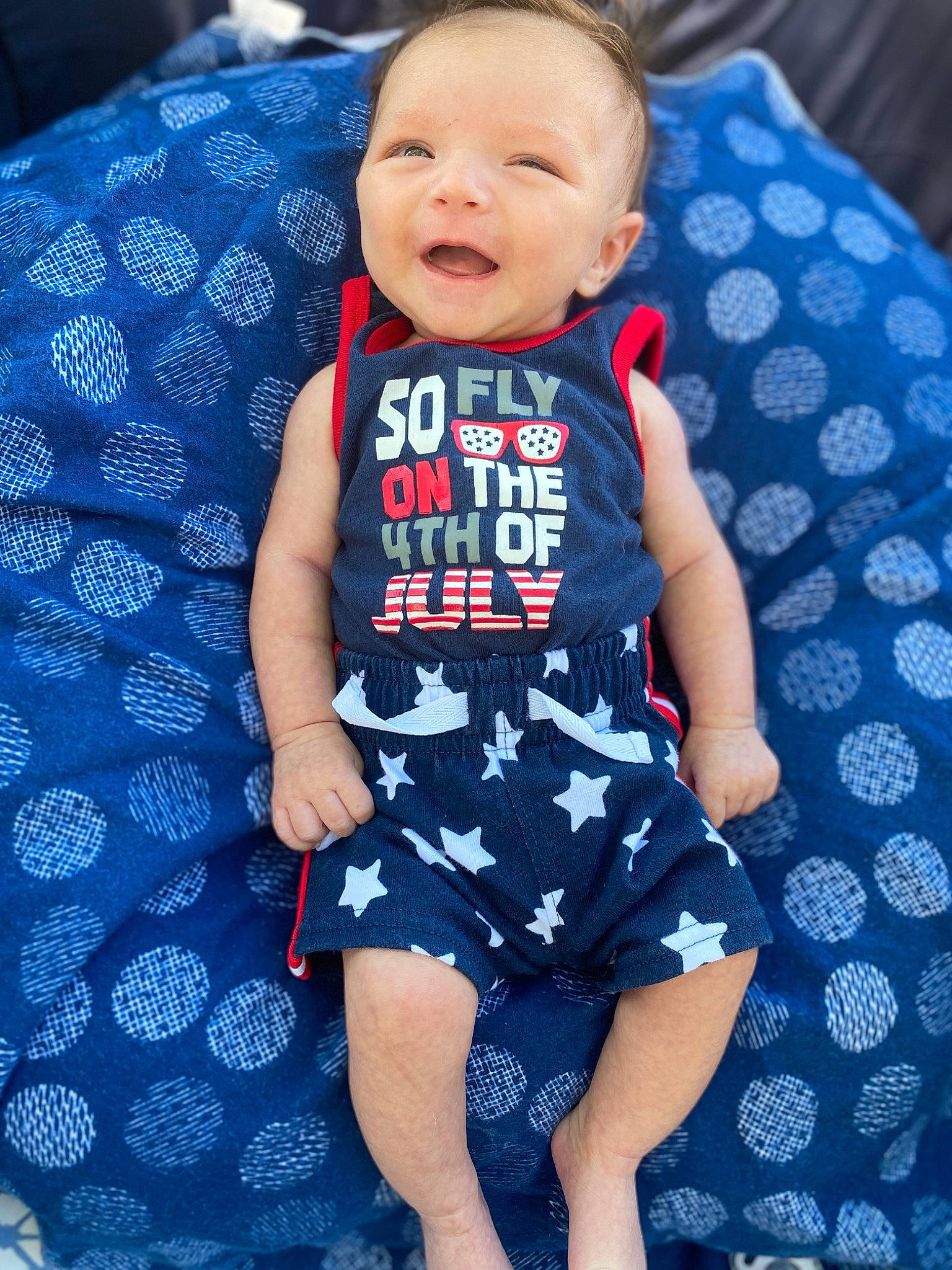 Edward joined the competition — help win amazing prizes! baby, baby_products, baby_toddler_clothing, blue, child, pattern, person, product, toddler